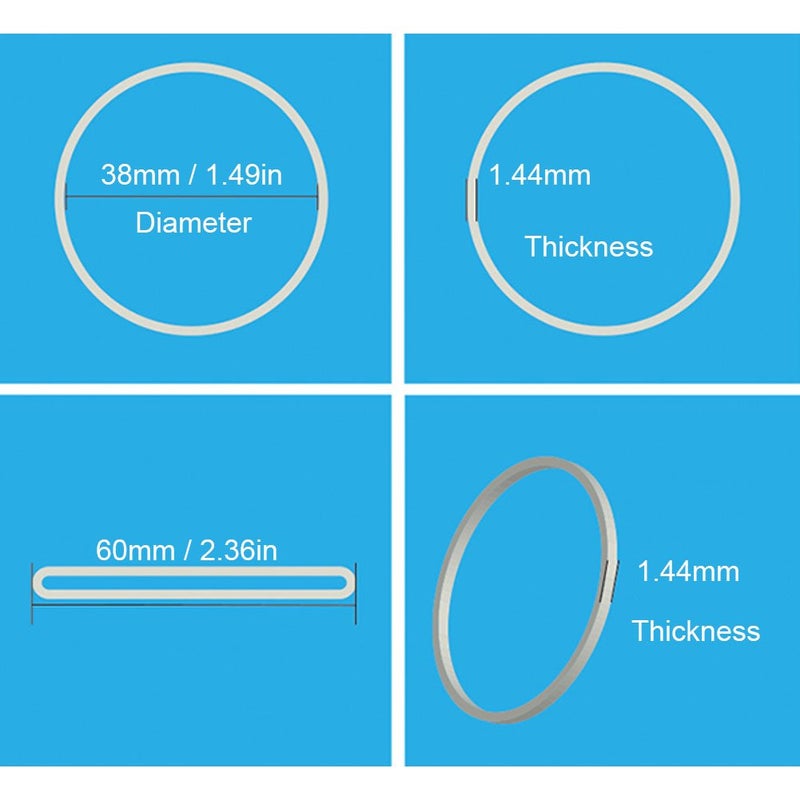 Hamosky Rubber Band Paper Bills Dollars Money Elastic Stretchable Bands 500Pcsï¼ŒSize 38mm /1.49 Inches (White) - Image 3